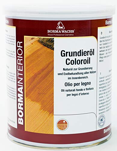 BORMA Grundieröl Halb Öl Holzöl zum abtönen des Holzes 1 Liter - 30 Kirschbaum von BORMA