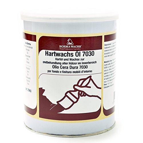 Hartwachs - Öl 7030 Pastös (0.75 Liter, 63-Nussbaum dunkel) von BORMA
