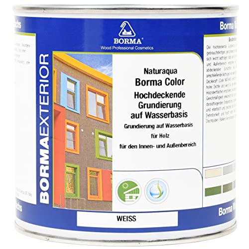 Hochdeckende Grundierung auf Wasserbasis 375ml Weiss von BORMA