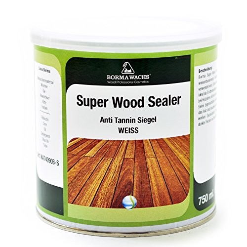 Super Wood Sealer Weiss - Tannin Sperrre 750ml von BORMA