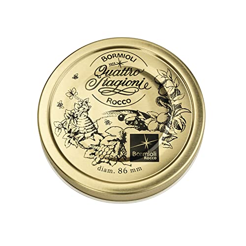 Bormioli Rocco - 2 Ersatzdeckel mit Twist-Off Verschluss | Motiv: "Quattro Stagioni" | TO: 86 mm von BORMIOLI ROCCO