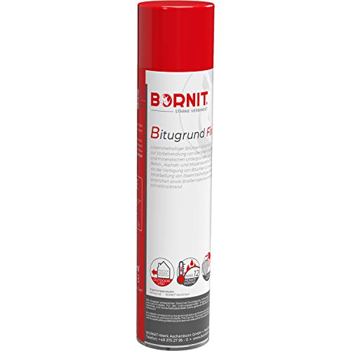 Bitugrund Fix 600ml Bitumengrundierung zum sprühen auf Beton, Mauerwerk, Putz, Metall, Holz, Asphalt von BORNIT