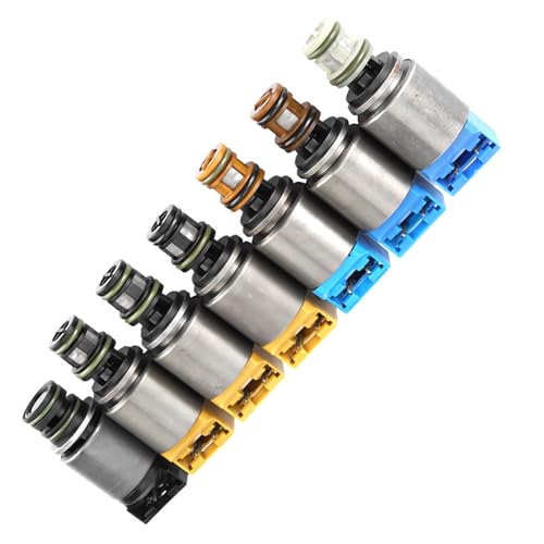 BOROCO 1068298044 Schaltmagnetventil-Satz, Automatikgetriebe-Magnetventil-Set, Getriebe-Getriebe-Magnetventil für 6HP19 ZF6HP26 ZF6HP-Motor von BOROCO