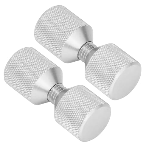 BOROCO 2 Stück Flansch-Ausrichtungsstifte aus Eloxiertem Aluminium, 1-1/8 Zoll Flansch-Doppellochstifte, Set für 0,5 Bis 14 Zoll 150LB-Flansche (Silber) von BOROCO
