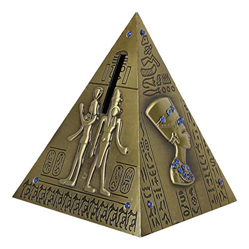Spardose Ägyptische Pyramide Modell Sparschwein Delicate Tourist Souvenir Sparbüchse (Bronze Medium) von BOROCO