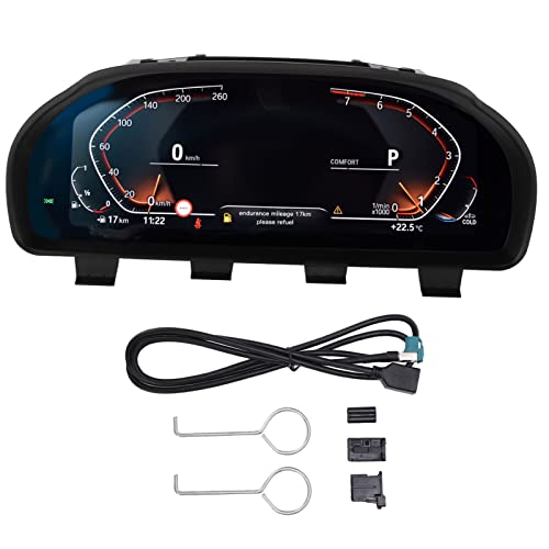 BOROCO Auto-LCD-Bildschirm-Messgerät, Digital-Dashboard-Cluster-Instrument-Ersatz für 5er F10 F11 F18 GT F07 BOROCO Auto-LCD-Bildschirm-Messgerät, Digital-Dashboard-Cluster-Instrument-Ersatz für 5er F10 F11 F18 GT F07 von BOROCO
