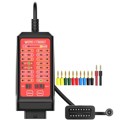 BOROCO CAN Bus Tester, Break Out Box OBD II hilft bei der Diagnose von CAN-Bus-Problemen, OBD2 16 polige Breakout Box für Diagnosegerät Kommunikationserkennung CTB007 CAN Testbox 2A 0.1V BOROCO CAN Bus Tester, Break Out Box OBD II hilft bei der Diagnose von CAN-Bus-Problemen, OBD2 16 polige Breakout Box für Diagnosegerät Kommunikationserkennung CTB007 CAN Testbox 2A 0.1V von BOROCO