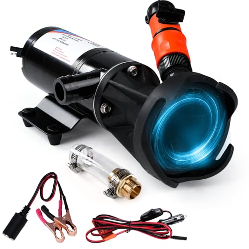 BOROCO Fäkalienpumpe 12V,Selbstansaugend Zerhackerpumpe,15 Psi 114W 45L/min Gartenpumpe Selbstansaugend F71102045A,Überlastungsschutz Geräuscharm Druckpumpe für Wohnwagen, Boot BOROCO Fäkalienpumpe 12V,Selbstansaugend Zerhackerpumpe,15 Psi 114W 45L/min Gartenpumpe Selbstansaugend F71102045A,Überlastungsschutz Geräuscharm Druckpumpe für Wohnwagen, Boot von BOROCO