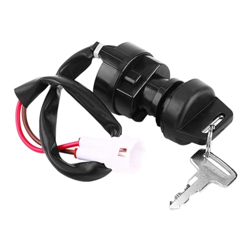 BOROCO Zündschalter, 2-poliger Motorrad-ATV-Zündschlüsselschalter Für Ya-ma-ha YFM 350 Bruin 660R 700R Raptor 350X Warrior von BOROCO