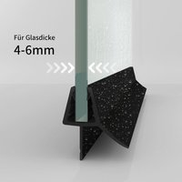 Boromal - 2x Duschdichtung 6mm 5mm 4mm Schwarz Für Duschtür Dichtung Glastür Dichtungen Ersatzdichtung Dusche Dichtlippe Duschprofil 80cm Boromal - 2x Duschdichtung 6mm 5mm 4mm Schwarz Für Duschtür Dichtung Glastür Dichtungen Ersatzdichtung Dusche Dichtlippe Duschprofil 80cm von BOROMAL