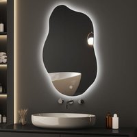 Asymmetrischer led Badspiegel mit Beleuchtung 52 x 85 cm 3 Lichtfarbe Einstellbare Spiegel Bad mit Beleuchtung led Spiegel mit Licht mit Asymmetrischer led Badspiegel mit Beleuchtung 52 x 85 cm 3 Lichtfarbe Einstellbare Spiegel Bad mit Beleuchtung led Spiegel mit Licht mit von BOROMAL