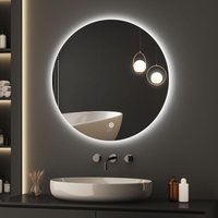 Boromal - Badezimmer Spiegel mit led 50cm Durchmesser Rund LED-Spiegel mit Touchschalter 3 Dimmbar Lichtfarbe Warmweiß Neutral Kaltweiß Lichtspiegel Boromal - Badezimmer Spiegel mit led 50cm Durchmesser Rund LED-Spiegel mit Touchschalter 3 Dimmbar Lichtfarbe Warmweiß Neutral Kaltweiß Lichtspiegel von BOROMAL