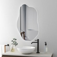 Boromal Asymmetrischer Beleuchtung mit Beleuchtung 52x85cm LED Badspiegel Asymmetrischer Spiegel mit Licht LED Spiegel Badezimmerspiegel Lichtspiegel Boromal Asymmetrischer Beleuchtung mit Beleuchtung 52x85cm LED Badspiegel Asymmetrischer Spiegel mit Licht LED Spiegel Badezimmerspiegel Lichtspiegel von BOROMAL