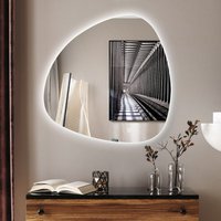 Boromal Asymmetrischer Beleuchtung mit Beleuchtung 80x80cm LED Badspiegel Asymmetrischer Spiegel mit Beleuchtung Lichtspiegel Wandspiegel mit Boromal Asymmetrischer Beleuchtung mit Beleuchtung 80x80cm LED Badspiegel Asymmetrischer Spiegel mit Beleuchtung Lichtspiegel Wandspiegel mit von BOROMAL