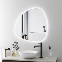 Boromal Asymmetrischer Beleuchtung mit Beleuchtung 80x80cm LED Badspiegel Asymmetrischer Spiegel mit Licht LED Spiegel Badezimmerspiegel Lichtspiegel Boromal Asymmetrischer Beleuchtung mit Beleuchtung 80x80cm LED Badspiegel Asymmetrischer Spiegel mit Licht LED Spiegel Badezimmerspiegel Lichtspiegel von BOROMAL