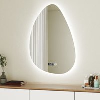 Boromal Asymmetrischer Beleuchtung mit Beleuchtung und Uhr 55 x 80 cm LED Badspiegel mit Licht Spiegel mit Beleuchtung, Touch-Schalter, Dimmbar 3 Boromal Asymmetrischer Beleuchtung mit Beleuchtung und Uhr 55 x 80 cm LED Badspiegel mit Licht Spiegel mit Beleuchtung, Touch-Schalter, Dimmbar 3 von BOROMAL