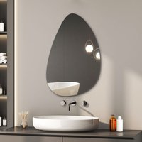 Boromal - Asymmetrischer Spiegel 45x70cm Badspiegel Asymmetrischer Badezimmerspiegel Wandspiegel Rahmenlos Dekorative Spiegel für Badezimmer, Boromal - Asymmetrischer Spiegel 45x70cm Badspiegel Asymmetrischer Badezimmerspiegel Wandspiegel Rahmenlos Dekorative Spiegel für Badezimmer, von BOROMAL