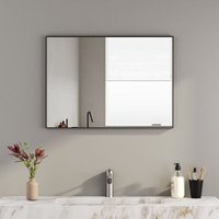 Boromal - Badspiegel,Wandspiegel,Spiegel groß Schwarz Rechteckiger Kosmetikspiegel für Badezimmer Wohnzimmer Glatte Spiegeloberfläche 50x70 cm Boromal - Badspiegel,Wandspiegel,Spiegel groß Schwarz Rechteckiger Kosmetikspiegel für Badezimmer Wohnzimmer Glatte Spiegeloberfläche 50x70 cm von BOROMAL