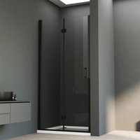 Duschkabine in Nische Falttür 100x195cm Faltbar Duschabtrennung, Schwarz Faltbare Duschwand Dusche Nischentür mit 5mm Nano esg Sicherheitsglas Duschkabine in Nische Falttür 100x195cm Faltbar Duschabtrennung, Schwarz Faltbare Duschwand Dusche Nischentür mit 5mm Nano esg Sicherheitsglas von BOROMAL