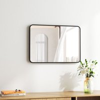 Boromal - Ganzkoerperspiegel Schwarz Rahmen Ankleidespiegel Wandspiegel Garderobenspiegel 60x100cm von BOROMAL