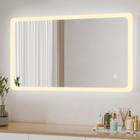 Boromal LED Badspiegel mit Beleuchtung 100 x 60 cm Spiegel mit Beleuchtung LED Spiegel Lichtspiegel Badezimmerspiegel Wandspiegel mit 3 Lichtfarben Boromal LED Badspiegel mit Beleuchtung 100 x 60 cm Spiegel mit Beleuchtung LED Spiegel Lichtspiegel Badezimmerspiegel Wandspiegel mit 3 Lichtfarben von BOROMAL