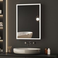 Boromal LED Spiegelschrank mit Beleuchtung 50x70x12,5cm Badezimmerschrank, Bad Metall Badschrank Spiegel Kabinett mit 3-Farben Dimmbar, Touch, Boromal LED Spiegelschrank mit Beleuchtung 50x70x12,5cm Badezimmerschrank, Bad Metall Badschrank Spiegel Kabinett mit 3-Farben Dimmbar, Touch, von BOROMAL