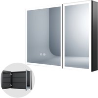 Boromal - Spiegelschrank Bad mit led Beleuchtung 80x60cm mit 3 Lichtfarben Dimmbar + Anti-fog + Memory-Funktion Boromal - Spiegelschrank Bad mit led Beleuchtung 80x60cm mit 3 Lichtfarben Dimmbar + Anti-fog + Memory-Funktion von BOROMAL
