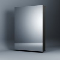 Boromal - Spiegelschrank Schwarz Badezimmer Spiegelschrank Bad Metall Badezimmerschrank mit Spiegel Badschrank mit Innenspiegel und Verstellbare von BOROMAL