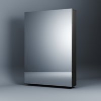 Boromal - Spiegelschrank Schwarz Badezimmer Spiegelschrank Bad Metall Badezimmerschrank mit Spiegel Badschrank mit Innenspiegel und Verstellbare von BOROMAL
