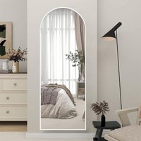 Boromal - Standspiegel Bogen 150x50cm Groß Ganzkörperspiegel hd Bodenspiegel Wandspiegel mit Rahmen, Full Body Mirror für Schlaf-, Wohn-, Ankleide-, von BOROMAL