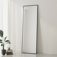 Standspiegel zum Aufhängen Spiegel Groß Ganzkörperspiegel hd Wandspiegel für Wohn-, Schlaf-, Badezimmer und Ankleidezimmer Rechteckig Schwarz von BOROMAL