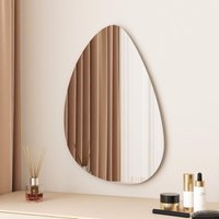 Boromal Wandspiegel 45x70cm Unregelmäßiger Spiegel, Asymetrischer Spiegel Groß Badezimmerspiegel für Bad, Flur, Schlafzimmer, Wohnzimmer, Gäste WC Boromal Wandspiegel 45x70cm Unregelmäßiger Spiegel, Asymetrischer Spiegel Groß Badezimmerspiegel für Bad, Flur, Schlafzimmer, Wohnzimmer, Gäste WC von BOROMAL