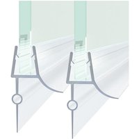 Boromal - Duschdichtung, 2 x 100cm Duschdichtung Dichtung Ersatzdichtung für 7-8mm Glastür Duschwand Badewanne Duschkabine Wasserabweiser von BOROMAL