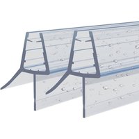 Duschdichtung 2x100cm Wasserabweiser Ersatzdichtung Dichtkeder Für 4-6mm Glasdicke Mit Abreißbare Dichtungslippe von BOROMAL