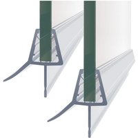 Duschdichtung 2x100cm Wasserabweiser Ersatzdichtung Dichtkeder Für 7-8mm Glasdicke Mit Abreißbare Dichtungslippe von BOROMAL
