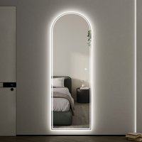 Ganzkörperspiegel led Standspiegel mit Beleuchtung 150x50cm Wandspiegel Groß Spiegel Ganzkörper für Schlafzimmer Badezimmer Wohnzimmer von BOROMAL