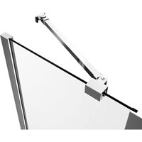 Haltestange für Duschwand Stabilisator Haltestange mit Winkel Flexibel 180°Drehbar für Glasstärke 6-8mm Stabilisierungsstange für Dusche Walk-in Haltestange für Duschwand Stabilisator Haltestange mit Winkel Flexibel 180°Drehbar für Glasstärke 6-8mm Stabilisierungsstange für Dusche Walk-in von BOROMAL