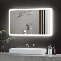 Boromal - led Spiegel Wandspiegel 60x100cm Badspiegel mit Beleuchtung 3 Arten von Licht Rechteckiger Badspiegel mit Touch Schalter von BOROMAL