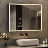 Boromal - Spiegelschrank Bad mit Beleuchtung 80 x 60 cm mit 3 Lichtfarben Dimmbar + Anti-fog + Memory-Funktion Boromal - Spiegelschrank Bad mit Beleuchtung 80 x 60 cm mit 3 Lichtfarben Dimmbar + Anti-fog + Memory-Funktion von BOROMAL