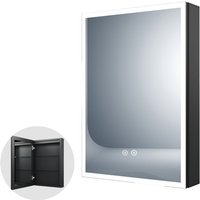 Spiegelschrank Bad mit LED Beleuchtung 50x70cm mit 3 Lichtfarben Dimmbar + Anti-fog + Memory-Funktion von BOROMAL