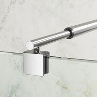 Boromal - Stabilisatorstange Dusche Haltestange Duschwand Stabilisationsstange Halter Wandhalter 100cm Edelstahl für 8-10mm Glas Boromal - Stabilisatorstange Dusche Haltestange Duschwand Stabilisationsstange Halter Wandhalter 100cm Edelstahl für 8-10mm Glas von BOROMAL