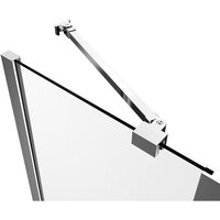 Boromal - Stabilisatorstange Dusche Haltestange Duschwand Stabilisationsstange Halter Wandhalter 50cm Alu für 5-8mm Glas von BOROMAL