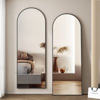 Standspiegel Ganzkoerperspiegel Ankleidespiegel Flurspiegel Wandspiegel 140x40cm Schwarz - Boromal von BOROMAL