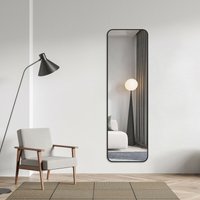 Wandspiegel 160x40 cm Großer Spiegel mit Schwarz Rahmen Ganzkörperspiegel für Wohnzimmer Badezimmer Flur und Ankleideraum, bruchsicher - Boromal von BOROMAL