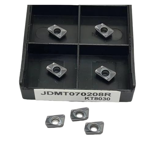 10 Stück Metalldrehklingen JDMT070208R KT8030 JDMT070208R KT7030 JDMT070204R KT7030 JDMT070208R KT8060 JDMT070204R KT8060 Werkzeug externes Drehen von Hartlegierung (JDMT070208R KT von BORRGTU
