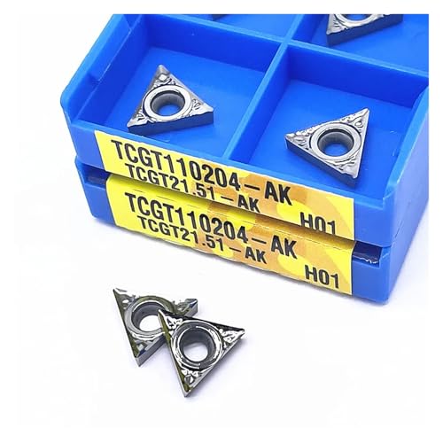 10 Stück TCGT090202 TCGT090202 TCGT090204 TCGT090208 TCGT110202 TCGT110204 TCGT110208 TCGT16T302 TCGT16T304 TCGT16T308-AK H01 Werkzeug Außendrehen aus Aluminiumblech von BORRGTU