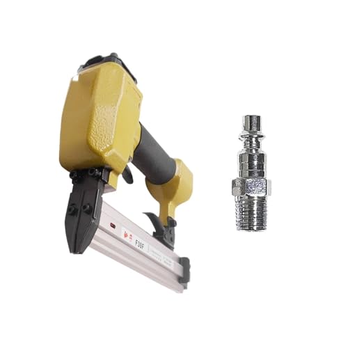 BORRGTU Ölfreier pneumatischer Tacker F30F Luftnagler 18Ga Kleine Nagelpistole zur Befestigung (Color : US Air Inlet) von BORRGTU