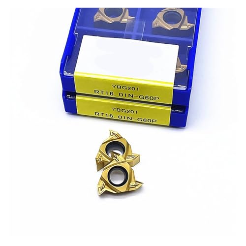 Drehbare Klinge aus Metall 10 Stück RT22.01W RT22.01N RT16.01N RT16.01W-N60P G60P YBG201 Werkzeug zum Drehen des Drahtes aus Hartlegierung Klinge Werkzeug zum Drehen (RT16.01N-G6 von BORRGTU