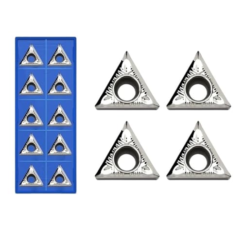 Indexierbare Drehklinge aus Metall, 10 Stück TCGT090202 TCGT090204 TCGT090208 TCGT110202 TCGT110204 TCGT110208 TCGT16T302 TCGT16T304 TCGT16T30 AK H0 1 x Werkzeug für Drechselarbeiten aus harter von BORRGTU
