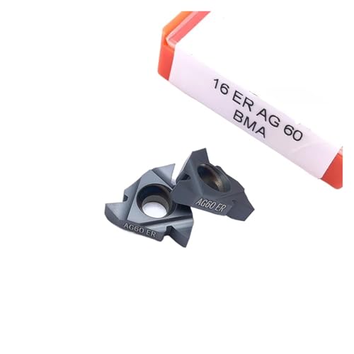 Indexierbare Drehklinge aus Metall 10 Stück 16ERAG60 16ERA60 16ERAG55 16ERA55 Gewinde aus harter Legierung Klinge Drehmaschine Klinge Werkzeug (16ER AG60) von BORRGTU